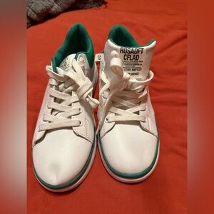 NWT green and white women’s sneakers